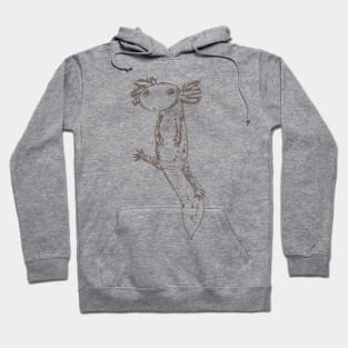 Axolotl - Brown Hoodie